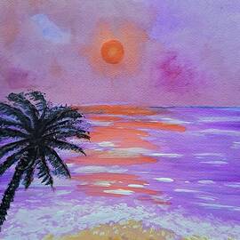 Scenic sunset paradise  by Lucia Waterson