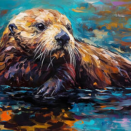 Sea Otter in Monterey Bay, California by Chris Rutledge