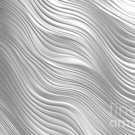 seamless minimal metallic white abstract shiny etched waves background texture elegant wavy embossed glossy luxury metal wallpaper pattern tileable subtle light grey backdrop 3d rendering by N Akkash