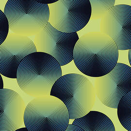 Seamless pattern of linear circles by Julien