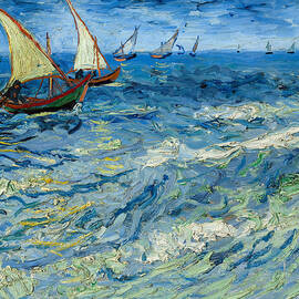 Seascape at Saintes-Maries by Vincent van Gogh