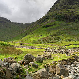 Seathwaite Fell from Grains Gill by Heather Athey