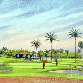 Seminole Golf Course Juno Beach Florida 17th Green by Bill Holkham