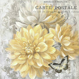 Shabby Chic Chrysanthemums by Tina LeCour