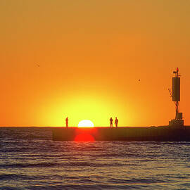 Silhouettes on the Pier by Brian Shaw