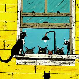   Cats Singing Out the Window  by Jeffrey Koss
