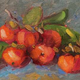 Six persimmons by R W Goetting