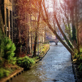 Sleepy Canals of Historic Bruges Belgium  by Carol Japp