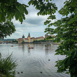 Smetana Museum seen from Shooter's Island in the Vitava River by Mike Worley