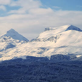 Snow-clad Calf Robe Mountain by Tracey Vivar