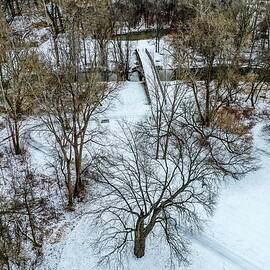 Snow Covered Park DJI_0841 by Michael Thomas