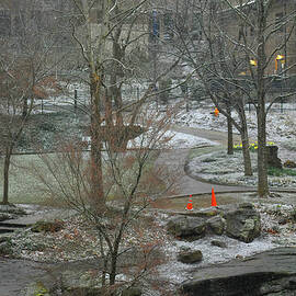 Snowing with a Hint of Spring by Roberta Byram