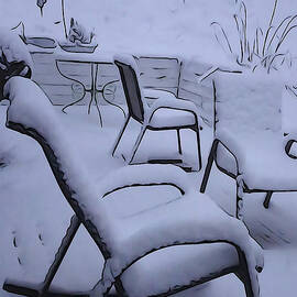 Snowy Chairs trio V by GJ Glorijean