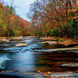 End of an Autumn Day on Sope Creek by Anthony Hightower