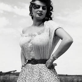 Sophia Loren in Rome, by Philippe Halsman, 1955 by Philippe Halsman