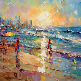 South Beach Summer Sunset by Chris Rutledge