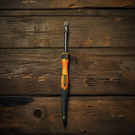 Specialty Hand Tool on Wood Artwork 49 by Yo Pedro