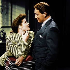 SPENCER TRACY and KATHARINE HEPBURN in WOMAN OF THE YEAR -1942-, directed by GEORGE STEVENS. by Album
