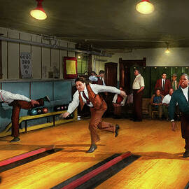 Sport - Bowling - A league of their own 1941 by Mike Savad