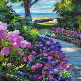Spring Colors At The Seashore by David Lloyd Glover