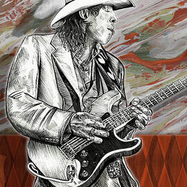 Stevie Ray Vaughan by Doug LaRue