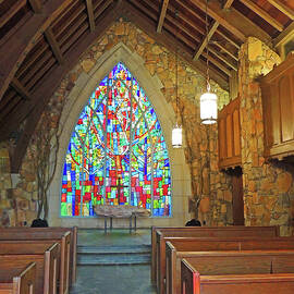 Stained Glass Arched Window