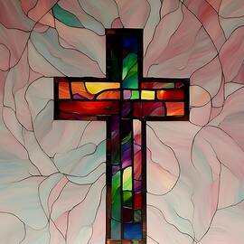 Stained Glass Cross 2024 04151222 by Cindy's Creative Corner