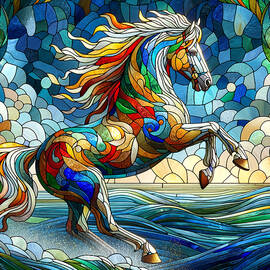 Saucy the Stained Glass Horse