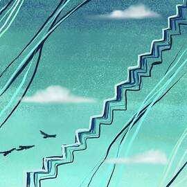 Stairs in the Sky by Angrulla MF