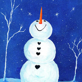Star Gazing Snowman by Darice Machel McGuire