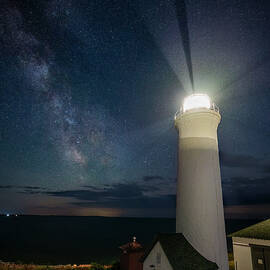 Starry Starry Sky Over Tibbetts Point Lighthouse by Mark Papke