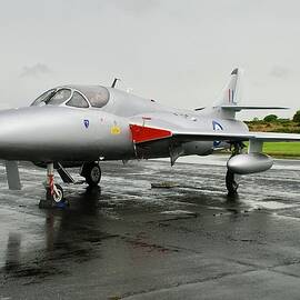 Static Hawker Hunter Jet  by Neil R Finlay