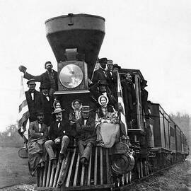 Steam Locomotive On The Baltimore and Ohio Railroad - Circa 1860 by War Is Hell Store