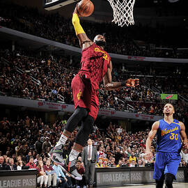Stephen Curry and Lebron James by David Liam Kyle