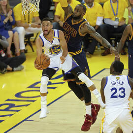Stephen Curry and Lebron James by Joe Murphy