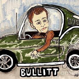 Steve McQueen Bullitt  Lt. Frank BullittDon Gordon  by Geraldine Myszenski