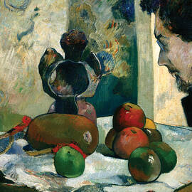 Still Life with Profile of Laval by Paul Gauguin by Mango Art