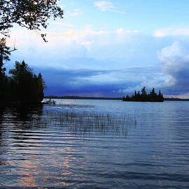 Storm moving in at Silver Island Lake by Tom Halseth