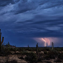 Storm Over The San Tans by Saija Lehtonen