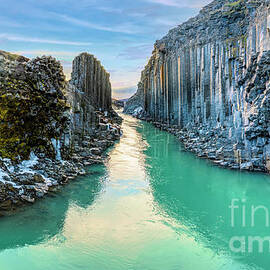 Stuolagil Basaltic Columns by Randy Kostichka