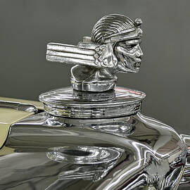 Stutz ornate hood ornament by Bob McDonnell