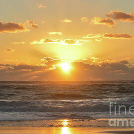 Sultry Ocean Sunrise - Nauset Beach, Cape Cod by Dianne Cowen Cape Cod Photography