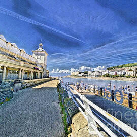 Summer in Weston Super mare by Loretta S