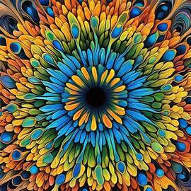 Sunflower Drip by Christopher Meloche