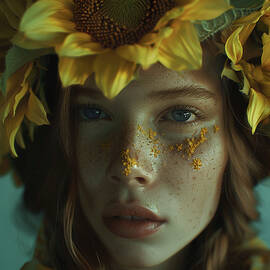 Sunflower girl by Jose Alberto