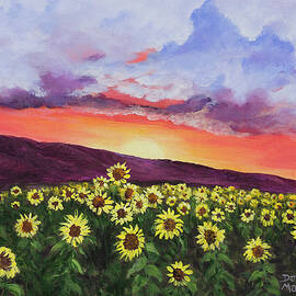 Sunrise and Sunflowers by Darice Machel McGuire