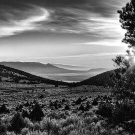 Sunrise At Almo Idaho in Black and White by Michael R Anderson
