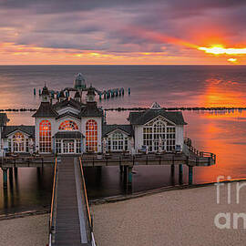 Sunrise at the Sellin Pier 3 by Henk Meijer Photography