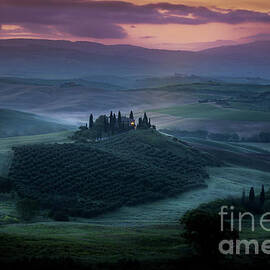 Sunrise in Tuscany, Italy by Bob Biamonte