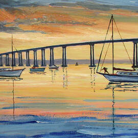 Sunrise San Diego Bay by Robert Gerdes